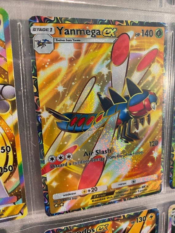 yanmega pokemon card value ex - 085/063 (085/063) Grass Grass Razor Wing (30) Colorless Yanmega ex 206/182 Destined Rivals