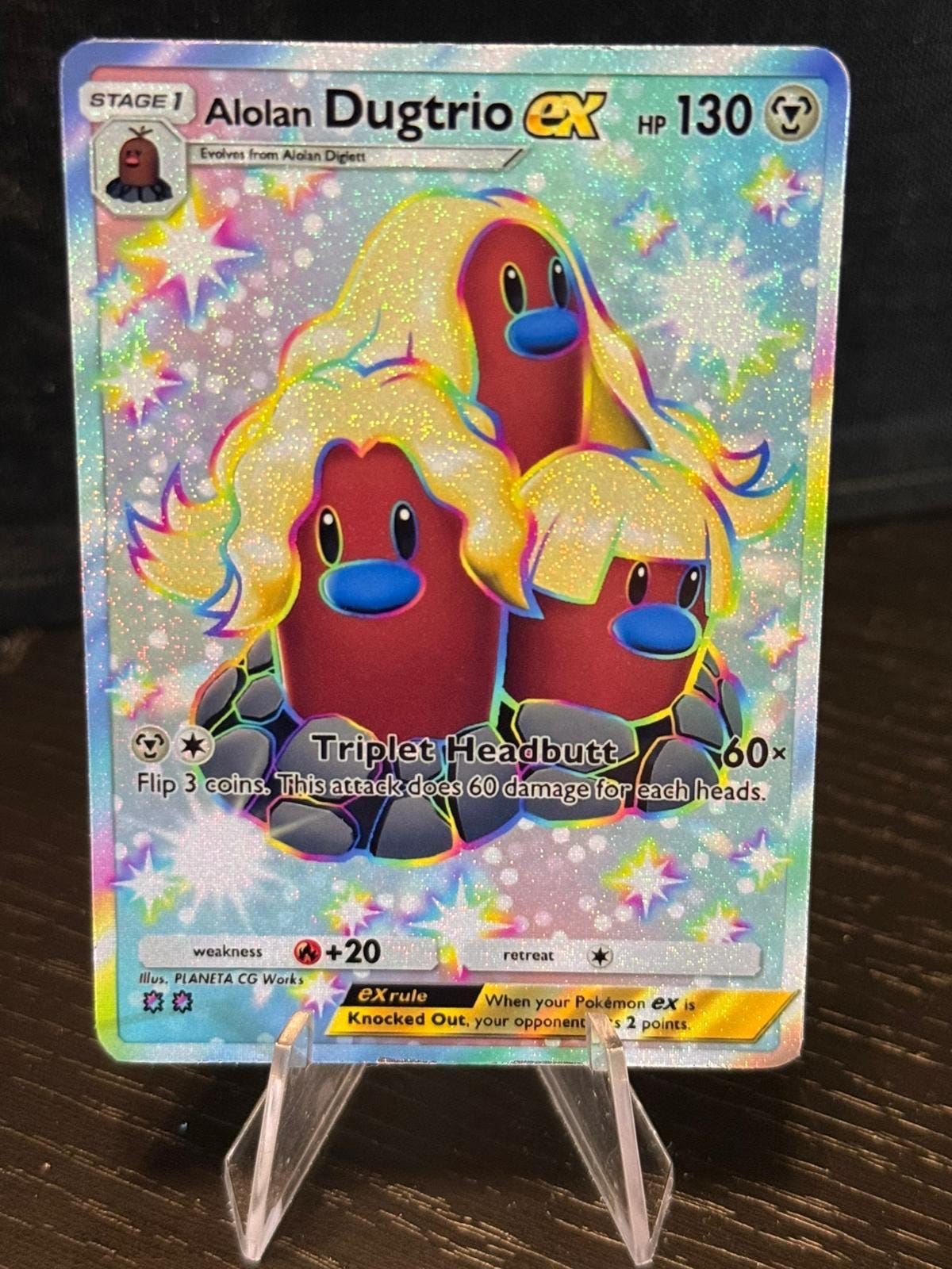 Alolan Dugtrio Card Fan Art - Etsy Ireland
