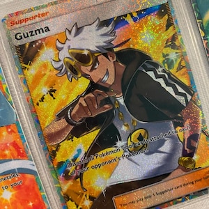 Guzma Trainer Pocket App TCG hochwertige Proxy Pokemon Karte benutzerdefinierte Alternative Full Art Shining Revelry Celestial Guardians A3