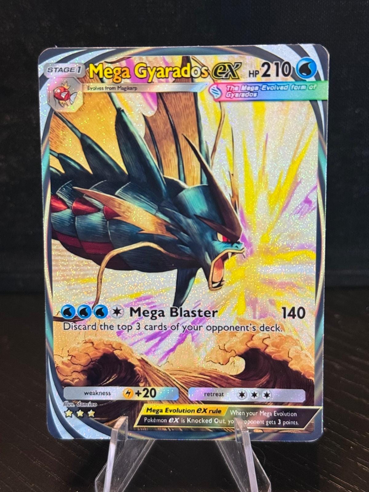 Mega Gyarados Card Fan Art - Etsy Israel
