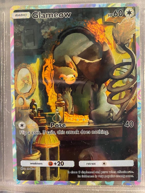 pokemon glameow card - (68) Colorless Fake Out (20) Flip a coin Glameow Cards | Dex -