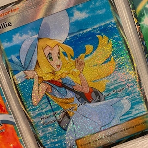Lillie Trainer Pocket App TCG hochwertige Proxy Pokemon Karte benutzerdefinierte Alternative Full Art Shining Revelry Celestial Guardians A3