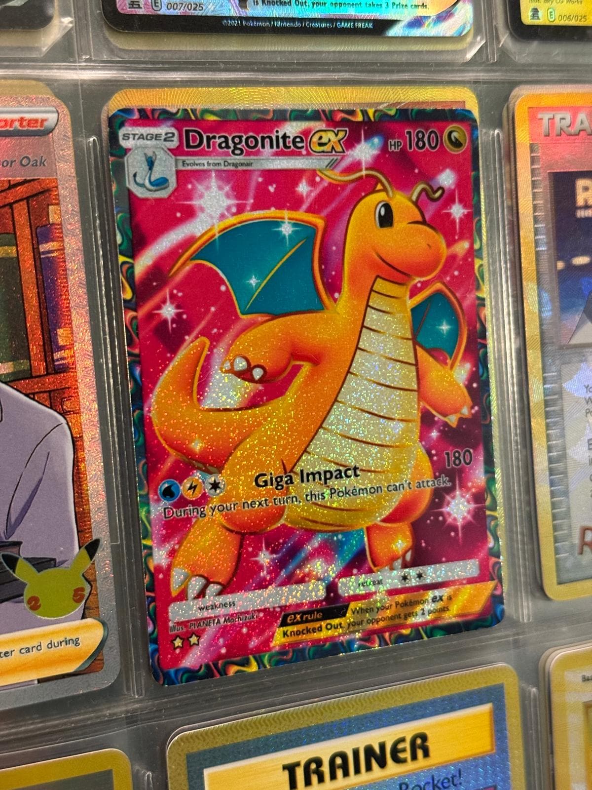dragonite pokemon card 180 - Dragonite-EX (106/108) - XY Evolutions this item offers a spectacular aesthetic for a gallery Dragonite EX Gold Foil Fan