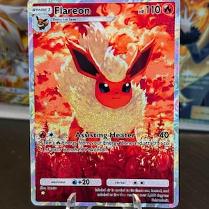 Flareon ex pocket app tcg hoge kwaliteit proxy Pokemon kaart aangepast alternatief volledige kunst shining revelry celestial guardians set eevee grove