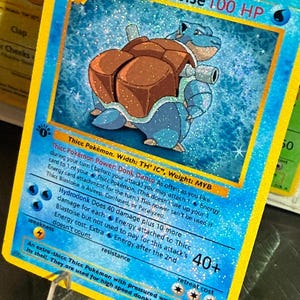 Thicc blastoise ex pocket app tcg high quality proxy Pokemon card custom full art genetic apex mythical island space time smackdown