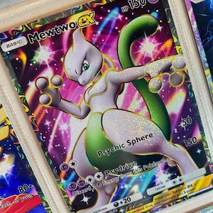 Mewtwo shiny shining ex pocket app tcg high quality proxy Pokemon card custom alternative full art genetic apex mythical island set