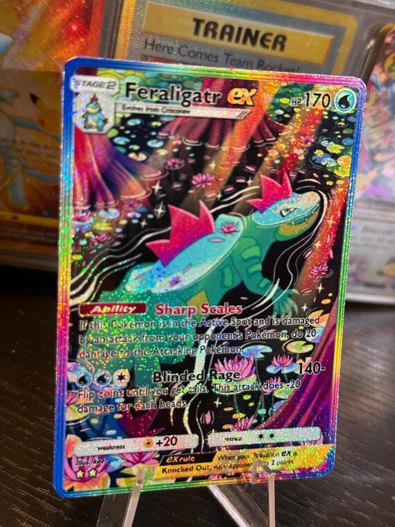Feraligatr Card Fan Art Johto - Etsy