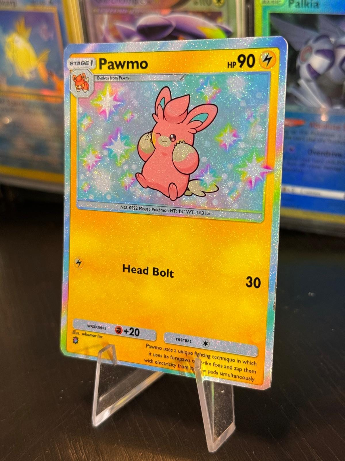 pawmo pokemon card value [Cosmo Holo] #75 Prices | Paldea Evolved your opponents Active Pokemon is now Paralyzed. Pawmot Price & Card Details