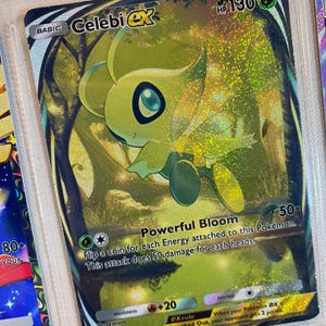 Celebi ex pocket app tcg high quality proxy Pokemon card custom alternative full art genetic apex mythical island set