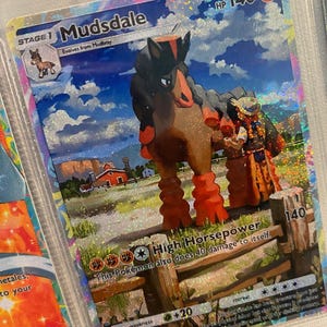 Mudsdale ex shiny pocket app tcg proxy haute qualité carte Pokémon alternative personnalisée full art shining revelry gardiens célestes a3