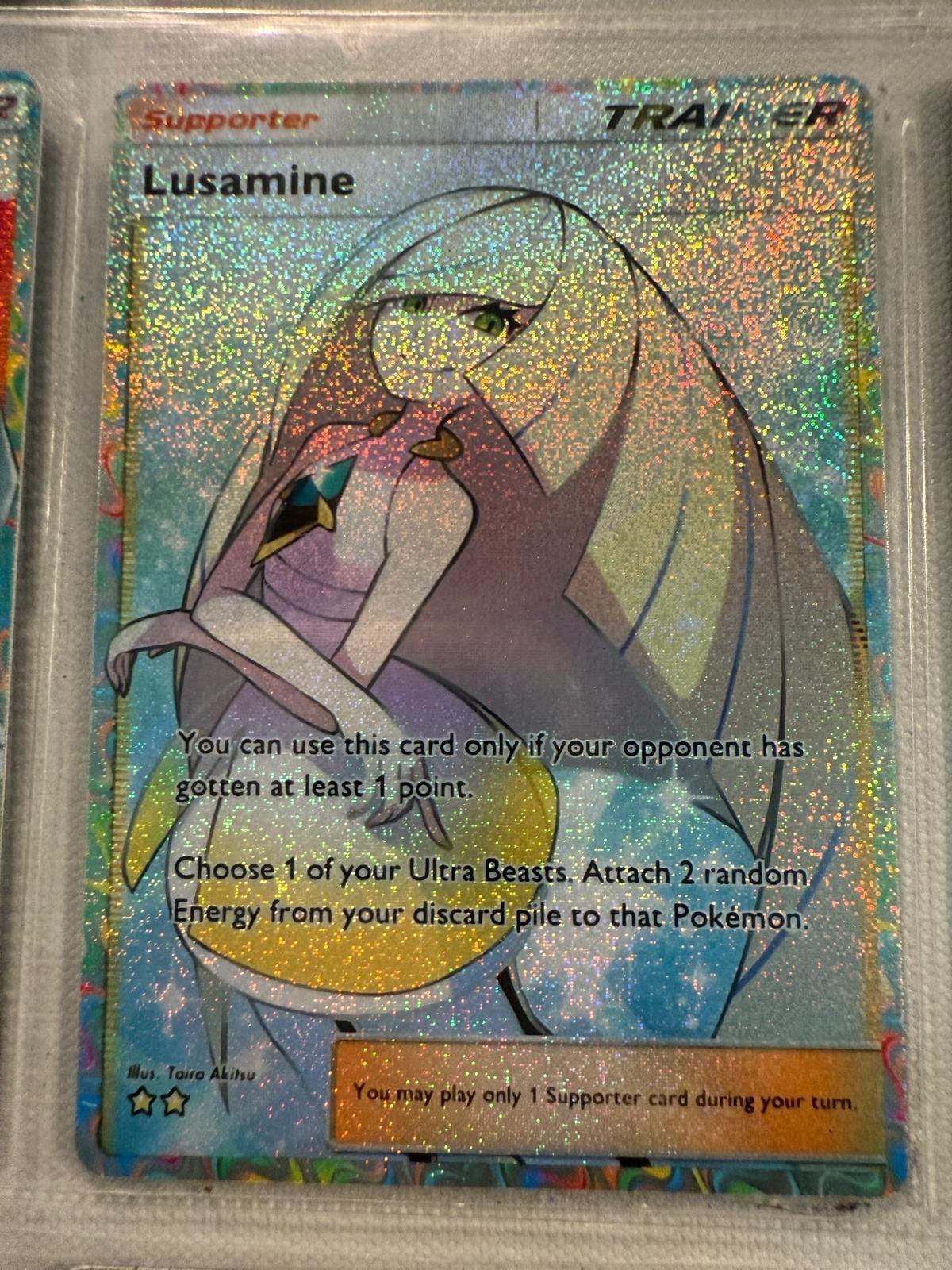 lusamine pokemon card full art Pokemon - Sun & Moon - Crimson Invasion - Lusamine (Full-Art)