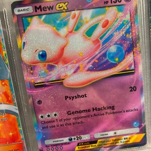 Tarjeta de Pokémon personalizada de alta calidad con la aplicación de bolsillo promocional Mew TCG, alternativa genética, Apex, Triumph, Light Space Time, Smackdown
