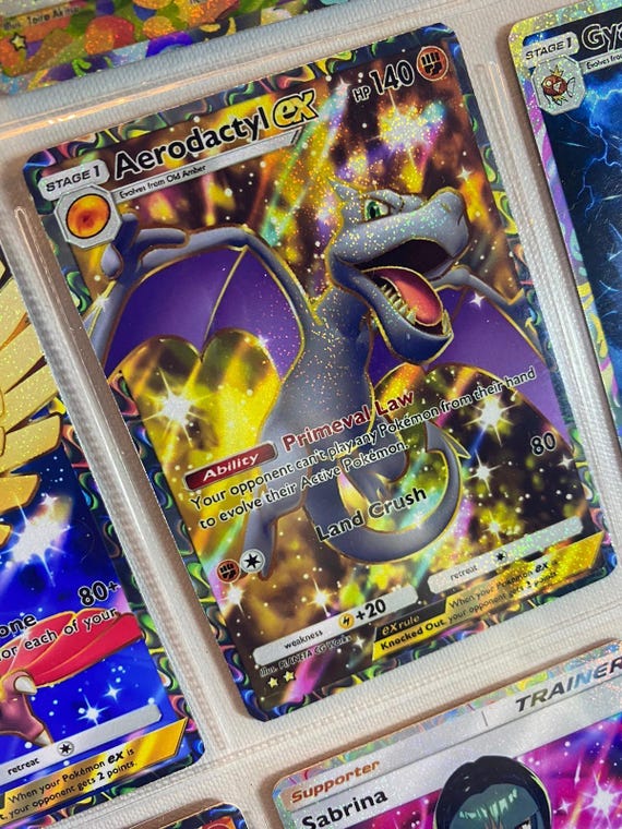 holographic aerodactyl pokemon card value Amazon.com: Pokemon - Aerodactyl V 092/196 - Lost Origin main image 1