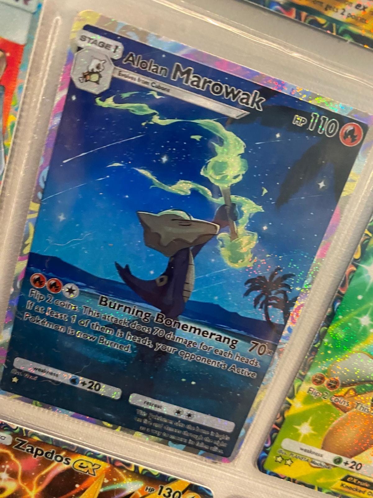 pokemon marowak card Pokemon TCG - Marowak BREAK BREAKthrough Full Art Holo Card 79/162 main image 0