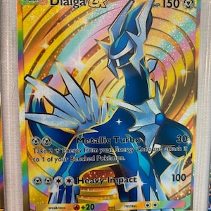 Dialga ex pocket app tcg high quality proxy Pokemon card custom full art genetic apex mythical island space time smackdown
