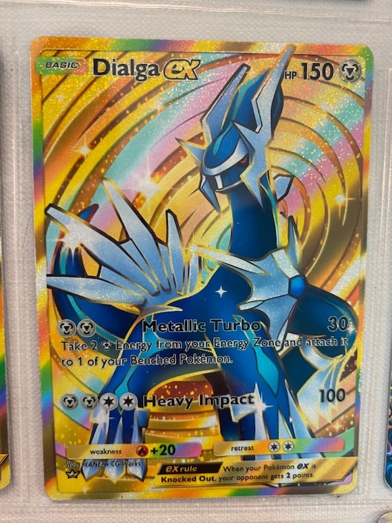 pokemon dialga silver card Dialga EX Phantom Forces Secret 122/119 Subgrades CGC 8 – TBC Games main image 1