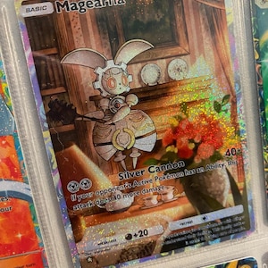 Magearna ex shiny pocket app tcg hoge kwaliteit proxy Pokemon kaart aangepast alternatief volledige kunst shining revelry celestial guardians a3