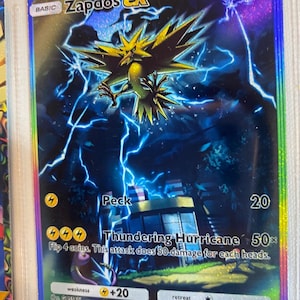 Zapdos Ex Pocket App TCG hochwertige Proxy-Pokémon-Karte benutzerdefinierte Alternative vollständige Kunst genetisches Apex mythisches Inselset