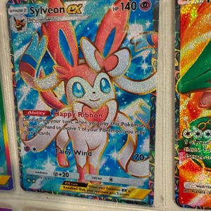Sylveon ex pocket app tcg hoge kwaliteit proxy Pokemon kaart aangepast alternatief volledige kunst shining revelry celestial guardians set eevee grove