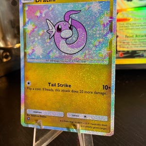 shiny dratini pokemon card Custom HOLO Shiny Dratini Pokemon Card