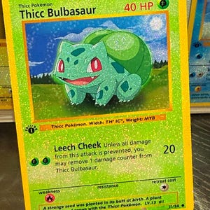 Carte Pokémon personnalisée Bulbasaur Ex Pocket TCG de haute qualité, art complet, génétique, Apex, île mythique, espace-temps, Smackdown