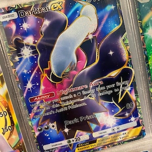 Shiny darkrai pocket app tcg high quality proxy Pokemon card custom full art genetic apex mythical island set space time smackdown
