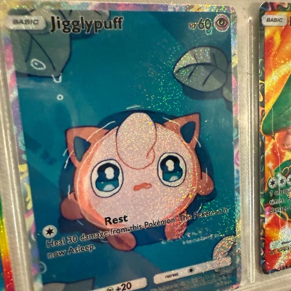 Jigglypuff card fan art set eevee grove