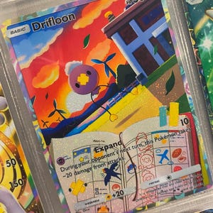 Drifloon pocket app tcg hoge kwaliteit proxy Pokemon kaart op maat volledige kunst genetische apex mythische eiland set ruimte tijd smackdown