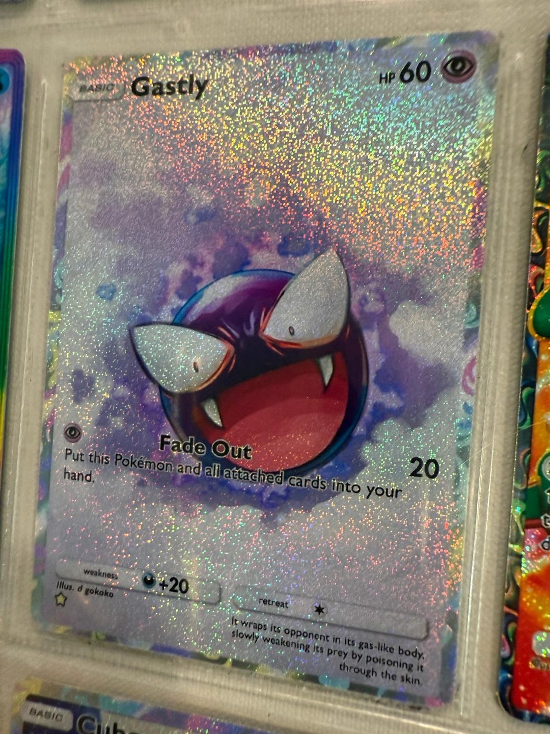 Gastly Card Fan Art - Etsy