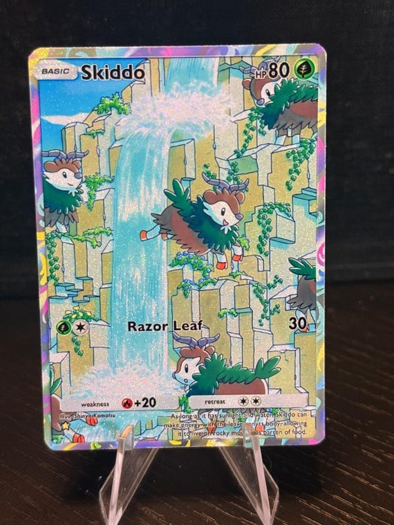 skiddo pokemon card - Sword & Shield - Vivid Voltage - - 017/185 Colorless Vine Whip (20) Weakness Fire 2 Resistance None None Retreat Cost Skiddo Card Fan Art -