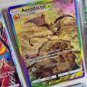 Aerodactyl Ex Pocket App TCG Hochwertiger Proxy Pokemon Karte benutzerdefinierte Alternative Full Art Genetic Apex Mythical Island Set