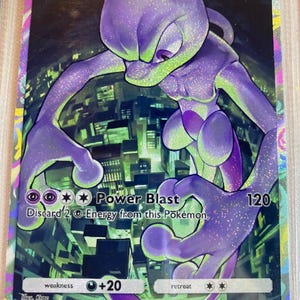 Mewtwo ex pocket app tcg proxy de haute qualité carte Pokemon alternative personnalisée art complet génétique apex ensemble d'île mythique