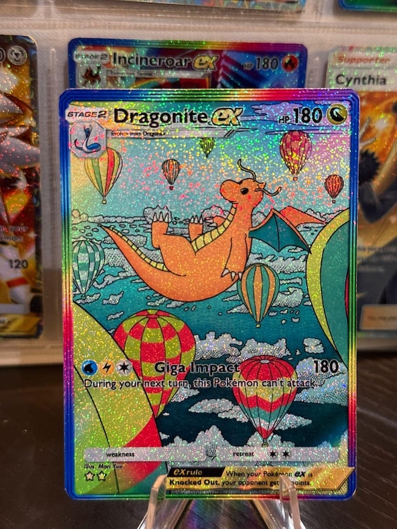 Dragonite Card Fan Art - Etsy New Zealand
