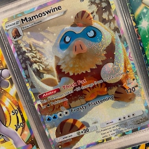 Mamoswine Pocket App TCG Hochwertige Proxy Pokemon Karte benutzerdefinierte Full Art genetischer Apex mythisches Inselset Space Time Smackdown