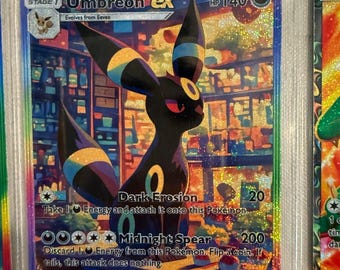 ブラッキー EX SAR カスタムポケモンカードディスプレイフレームケース