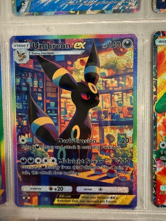 PSA10 ブラッキー UMBREON ex SPECIAL ART RARE 2025 Pokemon SV8a KO, Umbreon Ex Special Art Rare. #217 Gem