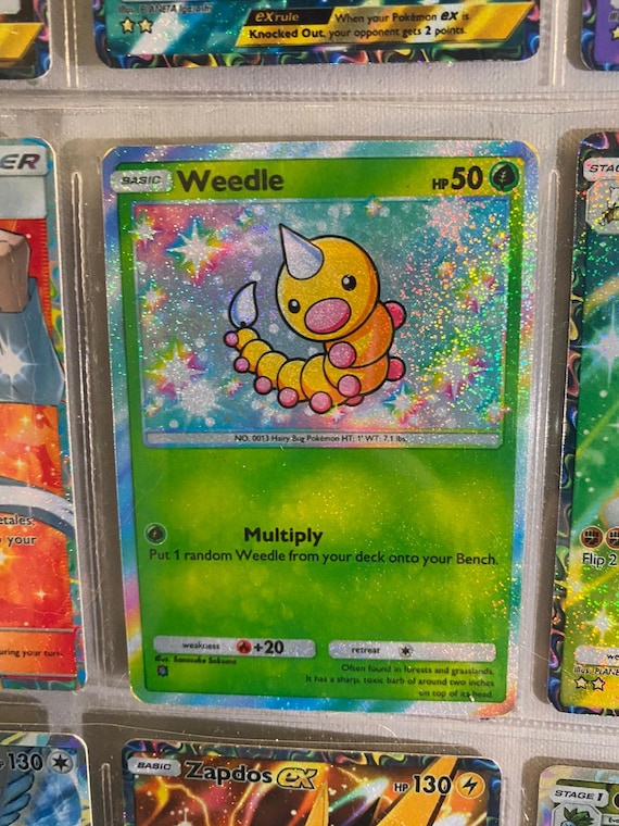 shiny weedle pokemon card Pokemon Card - Delta Species 87/113 - WEEDLE (common): BBToyStore.com