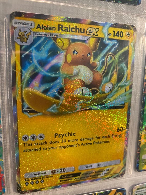 Alolan Raichu Card Fan Art - Etsy