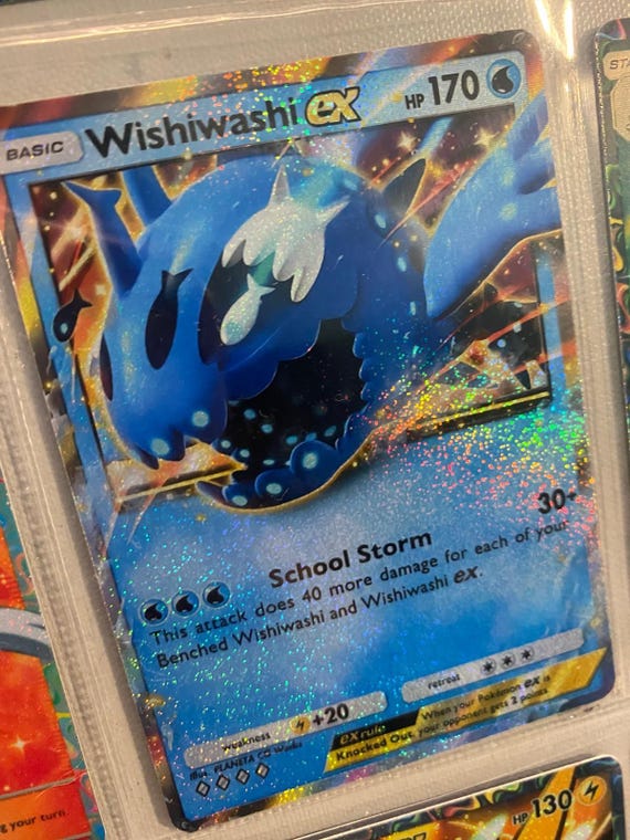 Wishiwashi Card Fan Art - Etsy