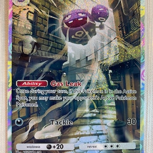 Weezing ex pocket app tcg proxy de haute qualité carte Pokemon alternative personnalisée art complet génétique apex ensemble d'île mythique
