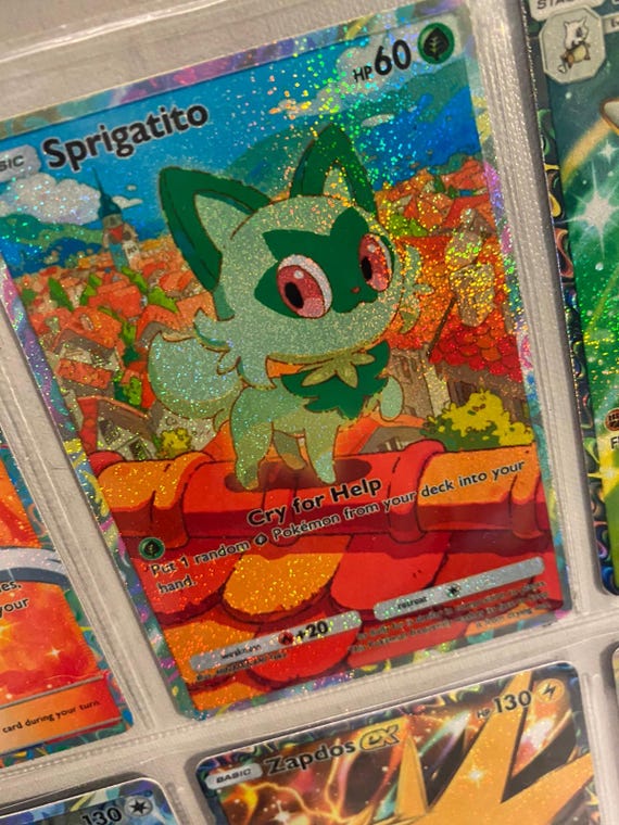 Sprigatito Card Fan Art Promo A - Etsy New Zealand Sprigatito Card Fan Art Promo A - Etsy New Zealand