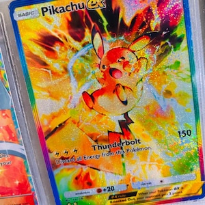 Pikachu ex glänzende Pocket App TCG hochwertige Proxy Pokemon Karte benutzerdefinierte Alternative voller Kunst triumphierendes Licht glänzendes Fest