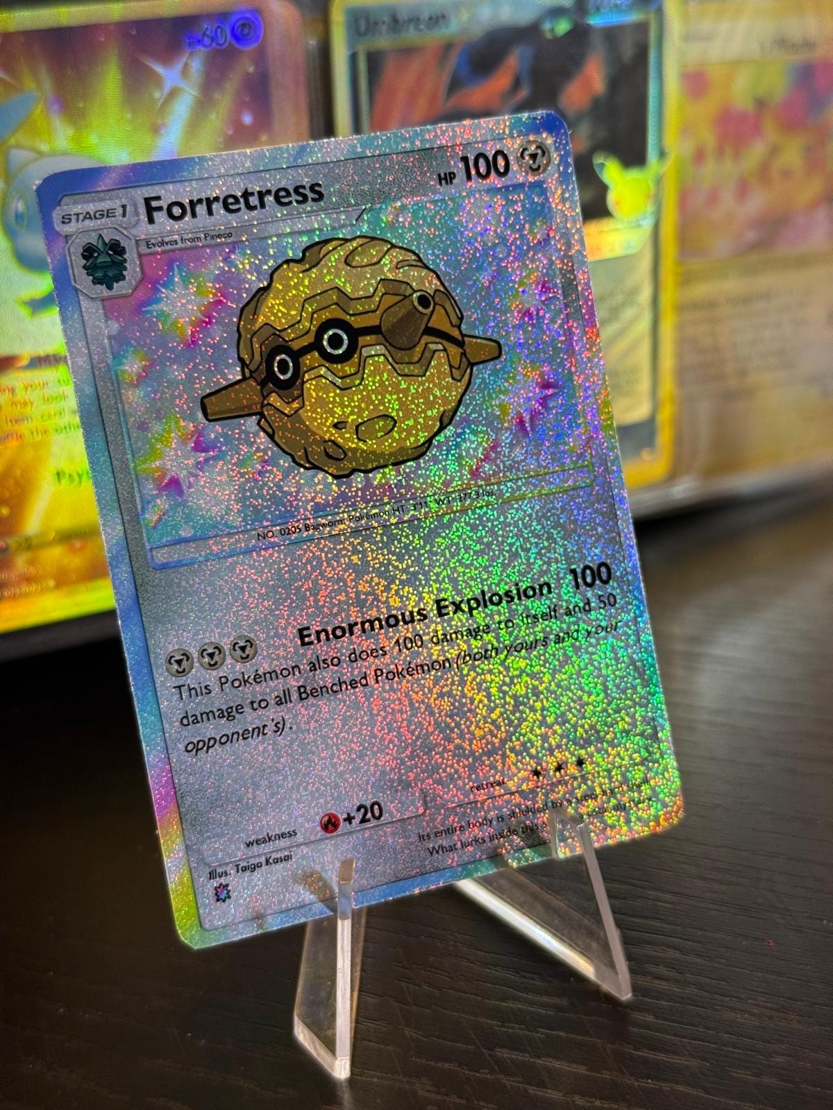 forretress pokemon card Pokemon Forretress - 124/214 - Rare Reverse Holo Card - SM8 Lost Thund main image 0