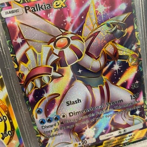 Shiny palkia pocket app tcg high quality proxy Pokemon card custom full art genetic apex mythical island set space time smackdown