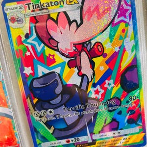 Tinkaton ex shiny pocket app tcg proxy haute qualité carte Pokémon alternative personnalisée full art génétique apex triomphant lumière brillante festivités