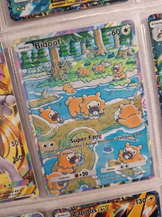 Bidoof Card Fan Art - Etsy