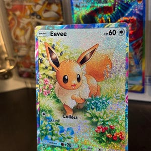 Evoli ex pocket app jcg proxy haute qualité carte Pokémon alternative personnalisée full art shining revelry gardiens célestes ensemble eevee bosquet