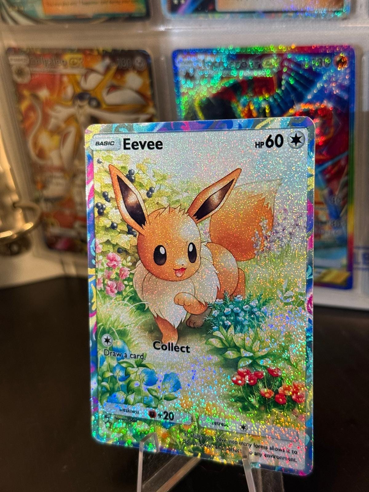 eevee full art pokemon card Eevee Card Fan Art