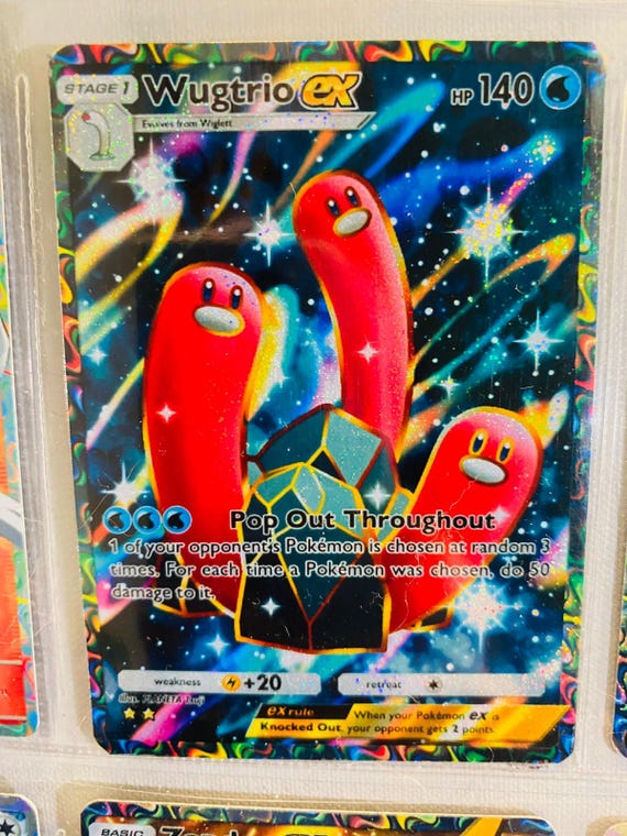 Wugtrio Card Fan Art - Etsy Israel