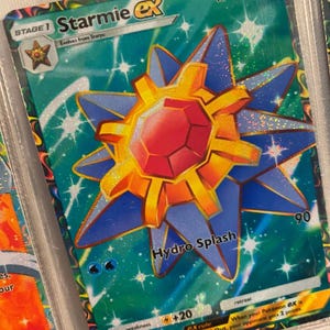 Starmie ex pocket app tcg high quality proxy Pokemon card custom alternative full art genetic apex triumphant light space time smackdown
